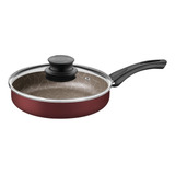 Frigideira Reta 22cm Com Tampa Paris Vermelho Tramontina