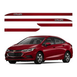 Friso Barra Lateral Cruze 2012 A 2018 Vermelho Glory