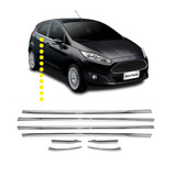 Friso Cromado Para Pestana Do Ford New Fiesta 2015 4portas