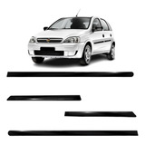 Friso Largo Personalizado Corsa 03 04 05 Kit 4pçs Black