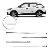 Friso Lateral Inferior Nissan Kicks 16/22 4p Cromado #17235