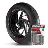 Friso Premium M2 Adesivo Refletivo Honda Cg 160 Start Roda 1