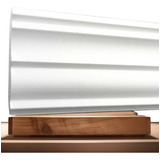Friso Sanca Roda Teto Moldura Isopor Eps Acabamento Liso 8m