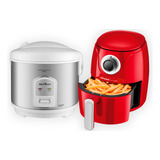 Fritadeira Air Fryer Elétrica Lenoxx 220v + Panela De Arroz