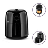 Fritadeira Air Fryer Preta Com Timer