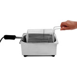 Fritadeira Ak Cozinha Fritadeira Elétrica Óleo Tacho Panela Fritura 1.5l Inox 110v