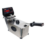 Fritadeira Elétrica Com Óleo 3 Litros 1 Cuba Industrial Inox