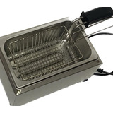 Fritadeira Elétrica Óleo Retangular 1 Litro Salgados Inox