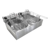 Fritadeira Elétrica Profissional 2 Cubas 9l Compacta Print