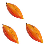 Fruta De Madeira Kit 3 Cacau Decoracao Sala Cozinha 