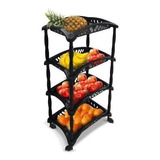 Fruteira De Chão Com Rodinha 4 Andar 89cm Cozinha Envio 24h