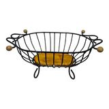 Fruteira Oval Para Cozinha Rustica Ferro