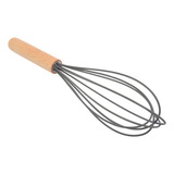 Fuê Batedor De Ovos Bolo Massas Fouet Silicone Cabo Madeira