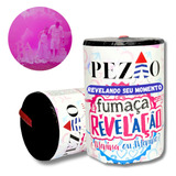 Fumaça Revelação Super Fogos Lata 75mm Chao Azul / Rosa