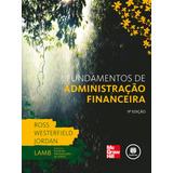 Fundamentos De Administração Financeira, De Stephen A. Ross. Editora Amgh Em Português