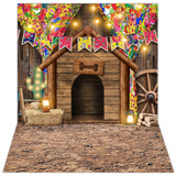 Fundo Fotográfico Festa Junina Pet Shop Em Tecido 1,2x1,7mt