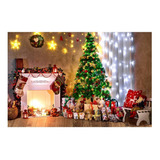Fundo Fotográfico Natal Cenário Tecido 2,20x1,50- Horizontal