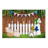 Fundo Fotográfico Páscoa Infantil Tecido 1,7x2,6m - C-286