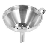 Funil Com Peneira Coador Aço Inox