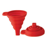 Funil De Silicone Dobrável Retrátil 7,5x8,5cm