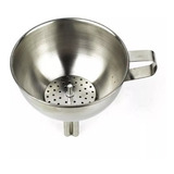 Funil Em Aço Inox Da Kehome Com Peneira Removível 15cm
