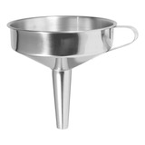 Funil Grande Em Aço Inox 12cm Profissional Liquido Multiuso