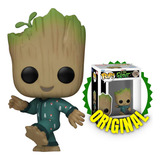 Funko Pop Marvel Eu Sou Groot 1192 Groot De Macacão Dançando