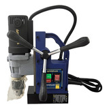 Furadeira Base Magnética 910w 16mm 220v Cor Azul