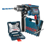 Furadeira De Impacto Bosch 650w Gsb 13 Re Na Maleta + Acess