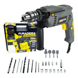 Furadeira Impacto 750w Profissional + 20 Acessórios Zenite 