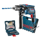 Furadeira Impacto Bosch 650w Gsb13 Re Na Maleta + Acess 110v