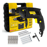 Furadeira Impacto Hammer Fi-1000k 10mm 550w 110v C/ Maleta