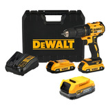 Furadeira Martelete Parafusadeira Sem Fio De 13mm Dewalt Dcd7781d2 20v + 2 Baterías De 2ah + Acessório Com Maleta De Transporte 110v/220v