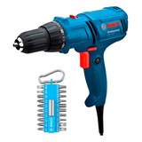 Furadeira Parafusadeira 400w 220v Bosch Gsr 7-14 E + Kit Cor Azul Frequência 60 Hz