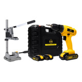 Furadeira Sem Fio 36v 2 Baterias 340w 1550 Rpm Com Suporte
