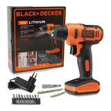 Furadeira Sem Fio De 10mm Black+decker Ld12s 12v +acessorios