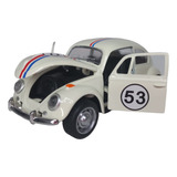 Fusca Miniatura Herbie 53 Colecíonável Branco
