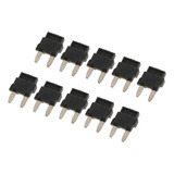 Fusível De Diodo Automotivo Para Ar 10 Peças Preto .