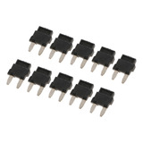 Fusível De Diodo Automotivo Para Ar 10 Peças Preto .