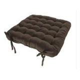 Futon Assento De Cadeira 40x40cm Marrom