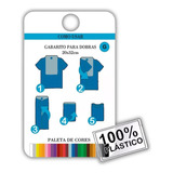 Gabarito Dobrar Roupa Com Paleta De Cores - Kit 5 Moldes