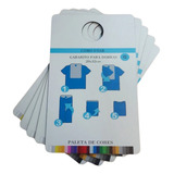 Gabarito Dobrar Roupa Paleta De Cores - Kit 5 Moldes Tam. G