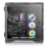 Gabinete Argb Gamer Thermaltake View De 51 Tg, E-atx, Preto, Cor Preta