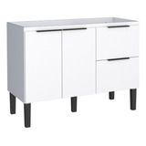 Gabinete Balcão Cozinha 120cm 3 Gavetas C/ Gaveta Interna