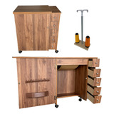 Gabinete C/ 5 Gavetas P/ Máquina De Costura Elgin C/ Rodinha