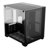 Gabinete Gamer Black Vulcan Frontal E Lateral Vidro Pcyes