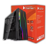 Gabinete Gamer Bluecase Bg-009 Black Rgb Suport 6 Cooler Fan