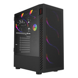 Gabinete Gamer Bolter Black Vulcan Lateral Em Vidro Pcyes