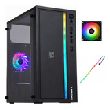 Gabinete Gamer Com Fita Led E Fan Rgb Lateral Em Acrílico