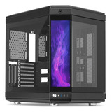 Gabinete Gamer Mancer Cv700 Com Display Midt Lat De Vidro Bk